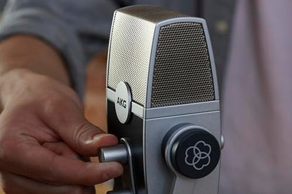 AKG Pro Audio Lyra Ultra-HD USB C Microphone for Recording, Streaming, Gaming, Podcasting, ASMR on PC and Mac, Condenser Mic for Laptop or Computer, Adjustable Stand, Plug and Play – Blue and Silver | Gaming Podcasting, ASMR on PC and Mac, Condenser Mic f