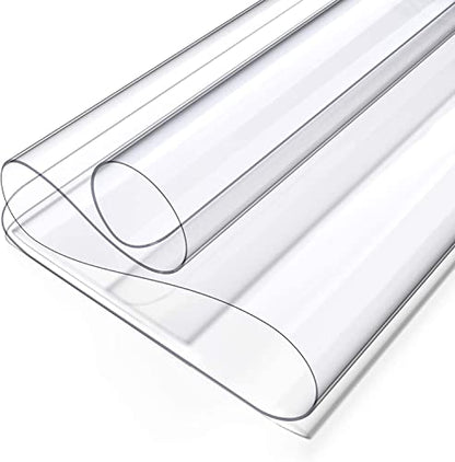 Clear Writing Desk Pad, 12’’x24” Heat Resistant Waterproof PVC Round Edge Durable Desk Protect Mat, Anti-Static Writing Mat Table Protector - size: 12" x 24"