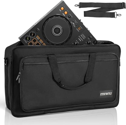 Padded DJ Controller Case for DDJ FLX4, DDJ SB SB3 400 RB, Hercules DJ Control Inpulse 300, L 20.5 X W 12.5 X H 2.75 inches, Black - size: 20.5 X 13 X 2.8 Inch