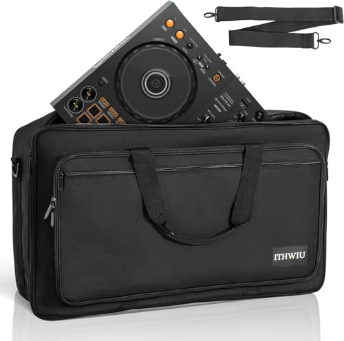 Padded DJ Controller Case for DDJ FLX4, DDJ SB SB3 400 RB, Hercules DJ Control Inpulse 300, L 20.5 X W 12.5 X H 2.75 inches, Black - size: 20.5 X 13 X 2.8 Inch