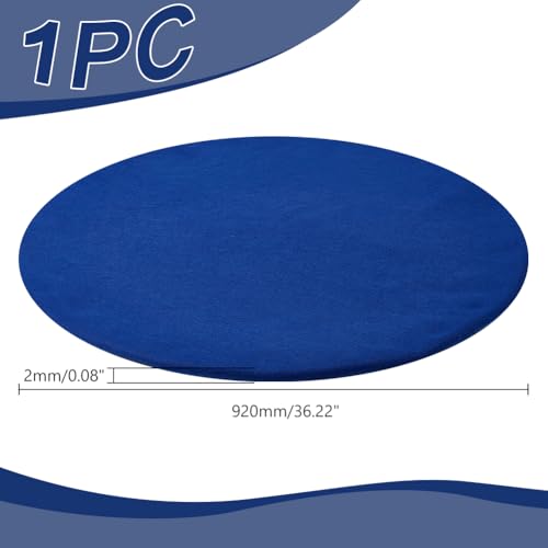 arricraft Felt Card Table Game Cover, Round Tablecloth Table Protector for Card Games Mahjong Board Games - color: Blue
