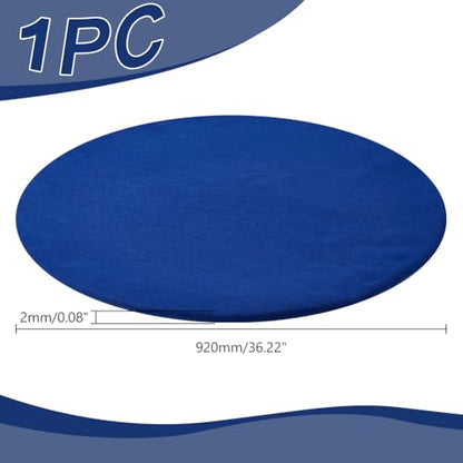 arricraft Felt Card Table Game Cover, Round Tablecloth Table Protector for Card Games Mahjong Board Games - color: Blue
