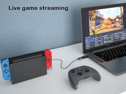 4K HDMI to USB 2.0 Video Capture Card for Switch PC | 4K Input 1080P Output Plug & Play Audio Capture Device for Low-Latency Live Streaming & Gaming - size: USB2.0 30Hz