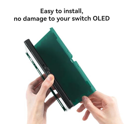 GeekShare Protective Case Slim Cover Case Compatible with Switch OLED and Joystick - Shock-Absorption and Anti-Scratch Skin Case for OLED Switch - Bunny Garden - size: For Switch OLED