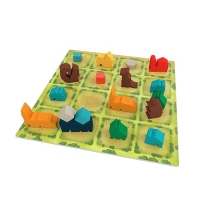 Tiny Towns: Villagers Expansion, Adds Villagers, New Buildings & Monuments | 1-6 Players, Ages 14+, 45 Mins, Anthropomorphic Animals