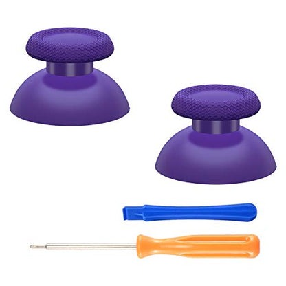 eXtremeRate Purple Replacement Thumbsticks for PS5 Controller, Custom Analog Stick Joystick for PS4 Controller Universal - color: Purple