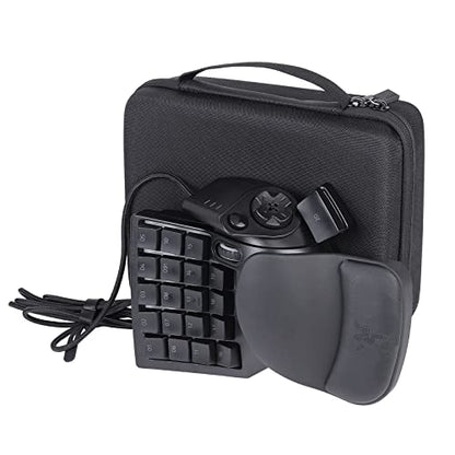 co2CREA Hard Travel Case for Razer Tartarus Pro V2 Gaming Keypad | Travel Storage, Space For Keypad And Cable, Organized Interior, Protective Carrying Case - size: for Gaming Keypad