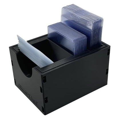 EnderToys Card Caddy (TCG Rip Station) - Toploader Dispenser - Penny Sleeve Holder - color: Card Sleeve Slim Caddy - Black