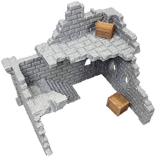 Building Ruins Set 3A Terrain for Tabletop Role Playing Games 28mm Scale