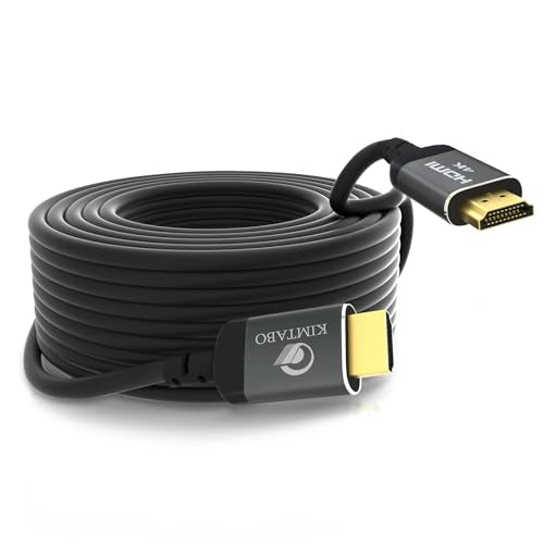 50ft HDMI Cable, Ultra High Speed Long HDMI Cables Support 4K 60Hz 2K 1080p 3D ARC, Gold Plated Connectors Soft HDMI Cord for UHD TV Monitor Projector Soundbar Laptop PS3/4 Xbox (15m) - size: 50 ft
