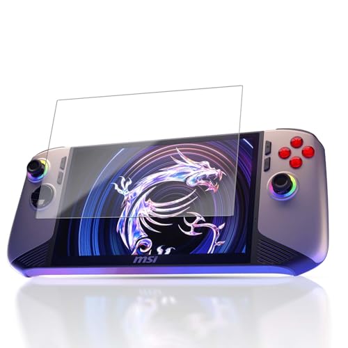 Screen Protector for MSI Claw 8 AI+ A2VM Handheld Game Console, 9H Hardness Tempered Glass for MSI Claw 8 AI+ A2VM,Anti-Scratch, Bubble Free, HD Clarity