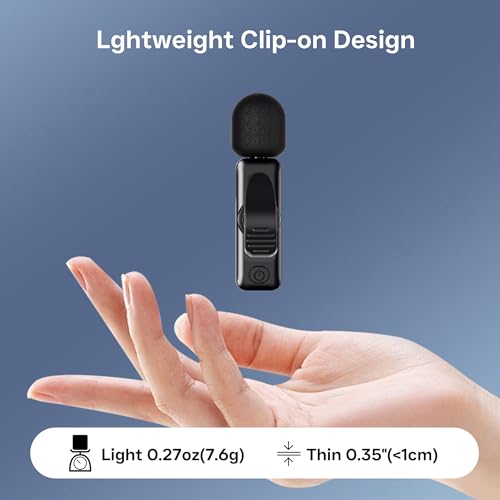 Wireless Lavalier Microphone 2 Pack Small Lapel mic for iPhone Android with Noise Reduction Lavalier Lapel Mics Mics for Interview Podcast YouTube TikTok Vlog - color: USB-C(androids）