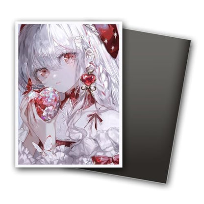 MTG Card Sleeves, Ultra Clear Front & Matte Finish Back, 100 Count Standard Size Matte Art Sleeve for Magic The Gathering (Flame) - color: Flame