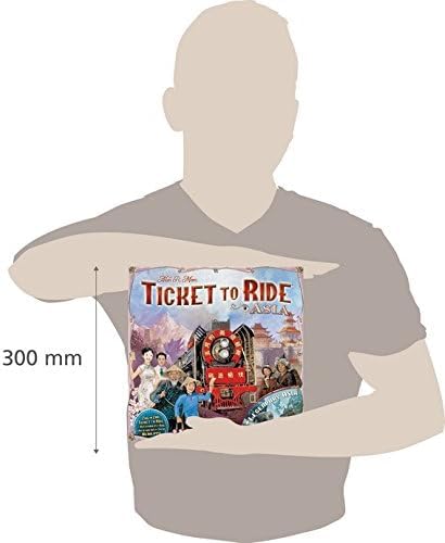 Asmodee Ticket to Ride Asia Board Game Expansion - Expand Your Railway Adventures! Fun Family Game for Kids & Adults, Ages 8+, 2-6 Players, 30-60 Minute Playtime - size: 3. Map Collection, style: Asia