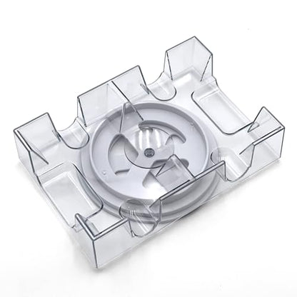 Dual Deck Revolving Card Holder - 360 Degree Playing Card Holder for Kids Playing Card Accessories Poker Card Deck Holder Poker Table Accessories - Acrylic Playing Card Holder for Playing Card Games
