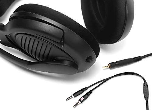 Massdrop x Sennheiser PC37X Gaming Headset — Noise-Cancelling Microphone with Over-Ear Open-Back Design, 10 ft Detachable Cable, and Velour Earpads,Black (Renewed)