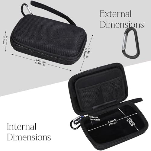 worfty Case for Game Boy Handheld Consoles, Protective Travel Carrying Bag Compatible with Retro Game Boy Handheld Game Consoles (Case Only) (Black)