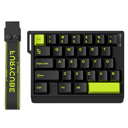 Left Handed Mini Gaming Kayboard 30% 29 keys Hall Effect Gaming Keypad,8K,0.01,Rapid Trigger,Swapable Mechanical Magnetic Switch,RGB,Portable One Hand Gaming Keypad for FPS/Rhythm Games PC/Mac,2nd KB - color: Black