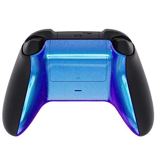 eXtremeRate Custom Back Cover Shell for Xbox Core Wireless Controller, Chameleon Purple Blue Replacement Controller Battery Cover & Bottom Shell for Xbox Series X & S