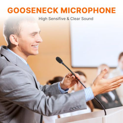 Saramonic GM18CU 18” Cardioid Condenser Gooseneck Mic with USB Base, Button Control & Headphone (USB C)