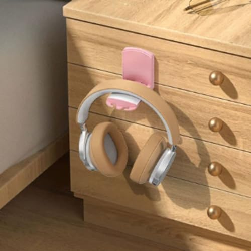 Wall-mounted Headphone Holder/headset Stand Featuring Strong Adhesive Backing and a Drill-free Design Suitable for Various Wall Surfaces(White) - color: White