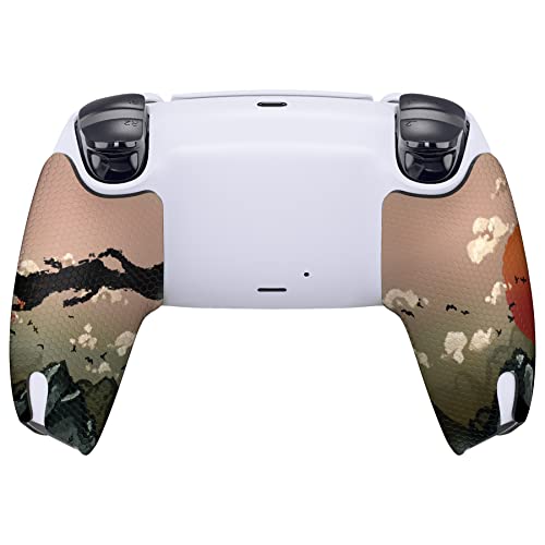 eXtremeRate PlayVital Controller Grip for ps5 Controller, Professional Textured Soft Rubber Pads Handle Grips - View of Rising Sun - color: Rising Sun