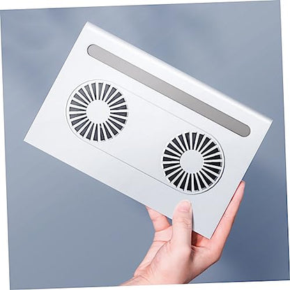 Laptop Cooling Pad Dual 3800 Fans Laptop Stand Notebook Pc Holder with Triangle Frame Non-Slip Support Portable Computer Stand for Home Office Travel