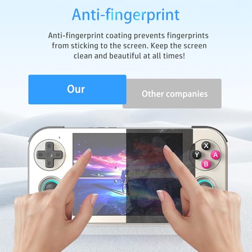 NOUKAJU [1Pack] Screen Protector for RG476H Game Console, HD Protective Film,6h Hardness,Scratch,Anti-Fingerprin,Protective Film for Anbernic RG476H Retro Handheld Game Console(Not tempered glass)