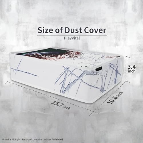 PlayVital Nylon Horizontal Dust Cover for ps5, Soft Neat Lining Dust Guard, Anti Scratch Waterproof Cover Sleeve for ps5 Console Digital Edition & Disc Edition - Clown Hahaha - color: Clown Hahaha