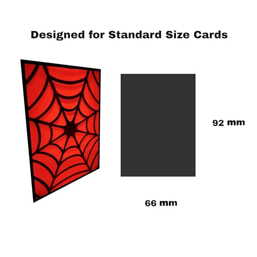 Trading Card Sleeves – 100 Count – Smooth Matte Art Back & Clear Front (66 x 92 mm) – Fits Standard Cards, MTG, Sports & Collector Decks - Crimson Snare