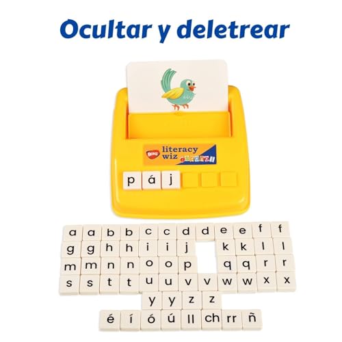 BOHS Spanish Literacy Wiz Fun Game - Espanol Lower Case 60 Flash Cards - Preschool Language Learning Educational Toys-Pack of 6