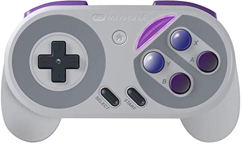 My Arcade Super Gamepad - Wireless Gaming Controller for Nintendo SNES Classic, NES Classic, Super Famicom, Wii, Wii U (Super NES Colors) - style: Super Gamepad