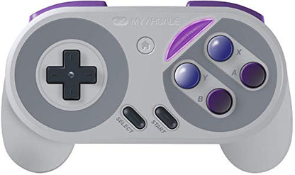 My Arcade Super Gamepad - Wireless Gaming Controller for Nintendo SNES Classic, NES Classic, Super Famicom, Wii, Wii U (Super NES Colors) - style: Super Gamepad