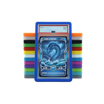 PSA Slab Guard Bumper for Standard PSA Graded Cards | Strong TPU, Exact Fit, Snap Tight Protection | Shock Absorption | Matte Finish PSA Slab Guard Protector (Blue) - color: Blue
