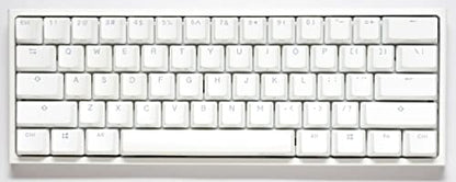 Ducky One 2 Pro Mini White Edition Mechanical Keyboard, RGB LED - Cherry Silver (US) - color: Cherry MX Silver