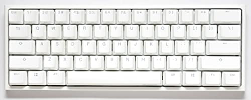 Ducky One 2 Pro Mini White Edition Mechanical Keyboard, RGB LED - Cherry Silver (US) - color: Cherry MX Silver