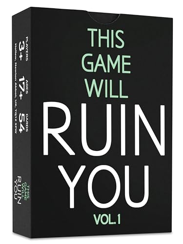 This Game Will Ruin You Vol 1 - Card Games for Adults & Bachelorette Parties - Party Games for College Students & Fun Adult Game Night Ideas - Board Games for Groups & Couples or 21st Birthday Gift - style: Ruin You Vol 1