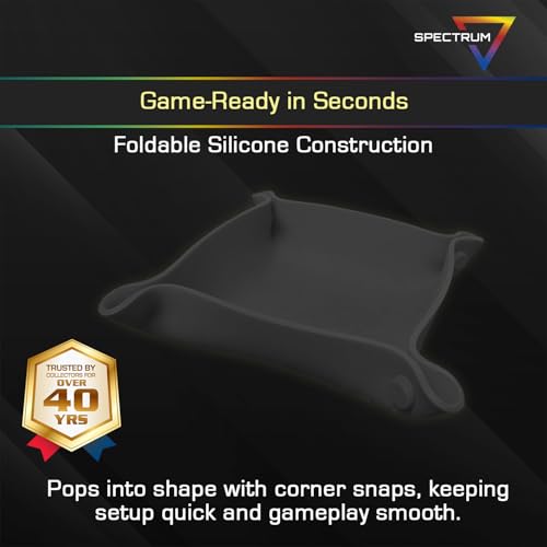 BCW Spectrum Bit Trays - Black Silicone Folding Trays for Board Game Organization - style: Black