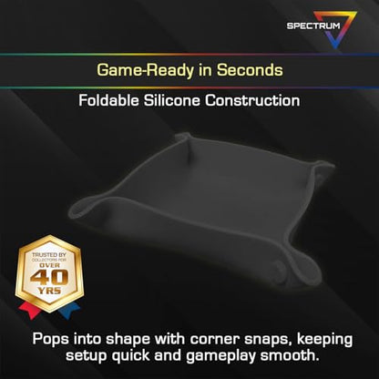 BCW Spectrum Bit Trays - Black Silicone Folding Trays for Board Game Organization - style: Black