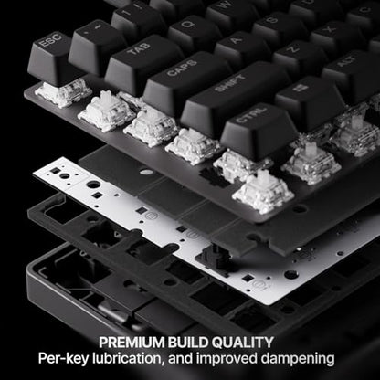 SteelSeries Apex Pro TKL Gen 3 Gaming Keyboard - OmniPoint 3.0 Analog Magnetic Switches, Quickset Auto-Presets (Rapid Trigger, Rapid Tap/SOCD, Protection Mode), OLED, RGB, PBT Keycaps, USB-C, Black - color: Black, size: Pro TKL, style: Gen 3 Wired