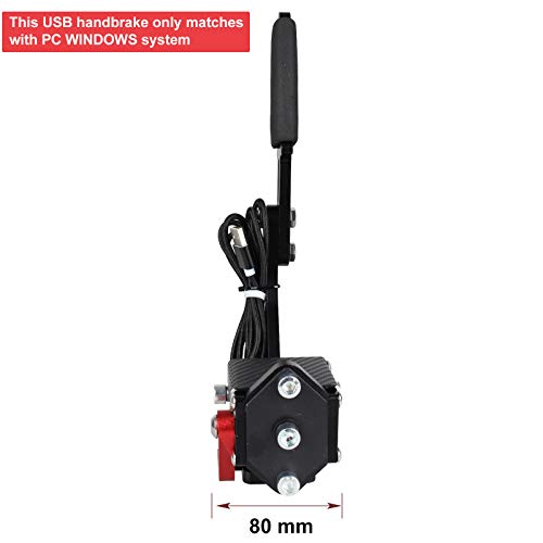 XOHYW 16Bit SIM USB Handbrake for Racing Game G25 G27 G29 G920 T500 T300 FANATECOSW AG3505,Only for PC Windows, Without Table Clamp