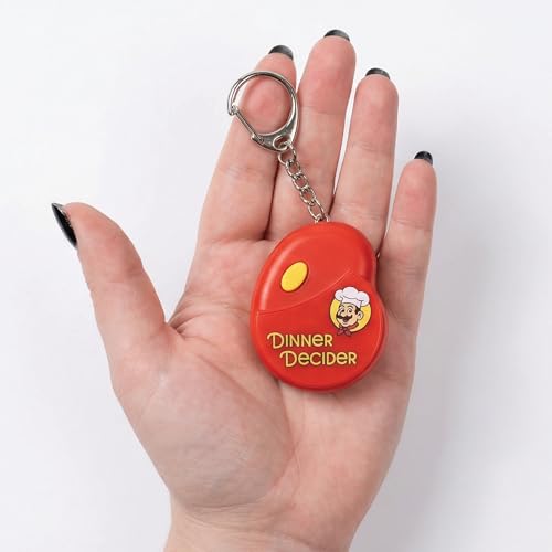 Dinner Decider Electronic Keychain – Food Decision Dice for Couples & Families | Date Night Electronic Dice Game with 20 Dinner Options | Fun Novelty Gift, What’s For Dinner, What to Eat Decider
