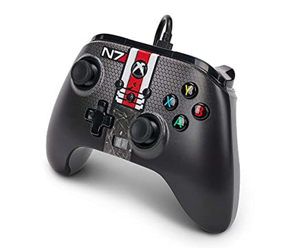 PowerA Enhanced Wired Controller for Xbox Series X|S - Mass Effect N7, Officially Licensed for Xbox - color: Mass Effect N7