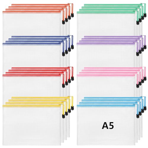 Jetec 32 Pcs Mesh Zipper Bags Bikini Organizer,Cute Color,9 x 7 Inch - color: Cute Color, size: 9 x 7 Inch