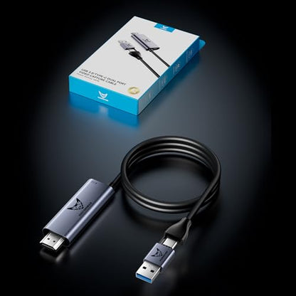1080P 60fps Video Capture Card with 100W PD 6FT Cable | USB-A/C dual connectors for low-latency live streaming & gaming on Meta Quest 3, Switch, PS5 - size: HDMI USB 3.0 60Hz