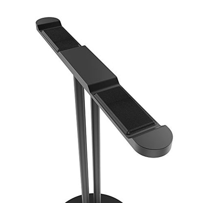 JOKItech Dual Aluminum Headphones Stand Holder, Showcase Multi Headphones with Solid Heavy Base, Compatible With Gaming Headsets and Wireless Headphone Black - color: Black