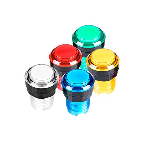 EG STARTS 2 Player Arcade DIY Kit Arcade Joystick + 16x LED Illuminated Arcade Buttons + 2 Player + Coin Buttons for Raspberry Pi 3B Model Project DIY Parts (Red and Blue Colors)