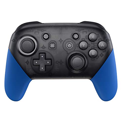 eXtremeRate Blue Replacement Handle Grips for Nintendo Switch Pro Controller, Soft Touch DIY Hand Grip Shell for Nintendo Switch Pro - Controller NOT Included - color: Blue