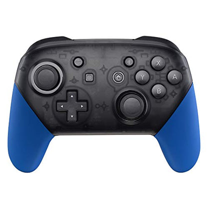 eXtremeRate Blue Replacement Handle Grips for Nintendo Switch Pro Controller, Soft Touch DIY Hand Grip Shell for Nintendo Switch Pro - Controller NOT Included - color: Blue