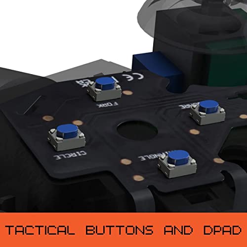 MODDEDZONE Smart Extreme Modded Controller + Anti Recoil 2 Remap Buttons & Interchangeable Thumbsticks & Hair Triggers, Tactical Buttons Compatible with PS5 Custom Controller PC (Ragnarok) - color: Ragnarok